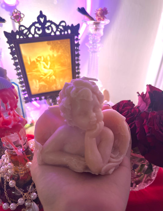 Rose Angel Candle